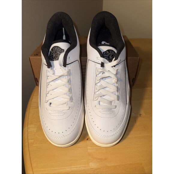 Size 9.5 - Air Jordan 2/3 White Black Metallic Silver No Box Lid main image 8